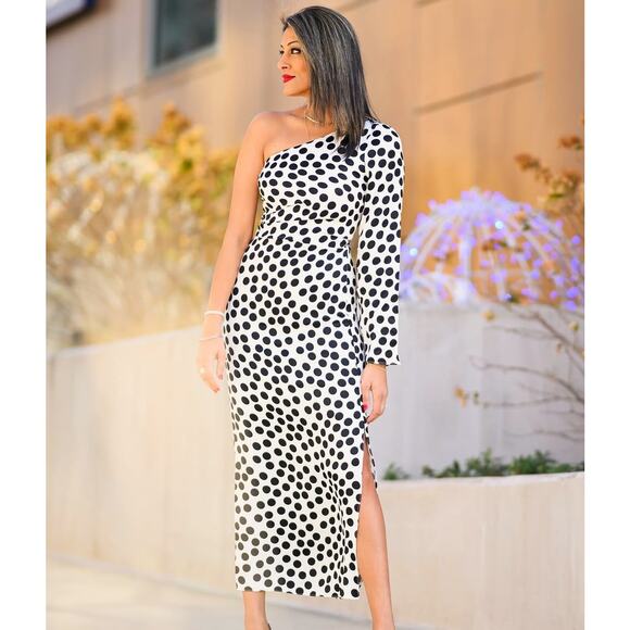 MANGO BLOGGER FAVE!!! Printed Long Dress NWT - Picture 8 of 16